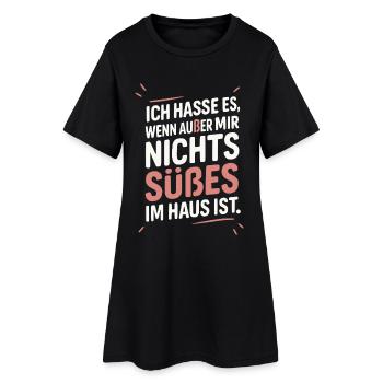 Je déteste quand il n’y a rien de doux dans la maison à part moi - Robe T-shirt Femme - noir - Devant