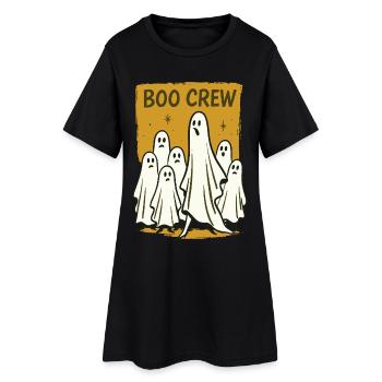 Boo Crew Halloween Drôle Dire Fantômes - Robe T-shirt Femme - noir - Devant