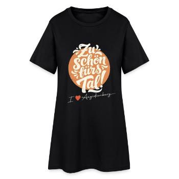 Zu schön fürs Tal - I love Aegidienberg - Frauen T-Shirt-Kleid - Schwarz - Vorne