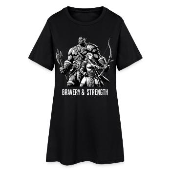 Bravery & Strength Gamer Hoodie Ork Gaming T-Shirt - Robe T-shirt Femme - noir - Devant