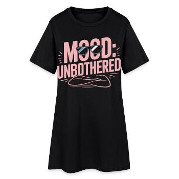 Humeur Sérénité sans dérangement - Robe T-shirt Femme - noir - Devant