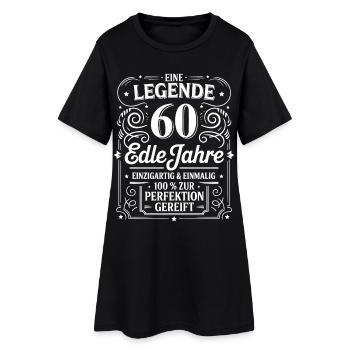 Eine Legende Edle 60 Jahre Geburtstag Geschenk - Frauen T-Shirt-Kleid - Schwarz - Vorne