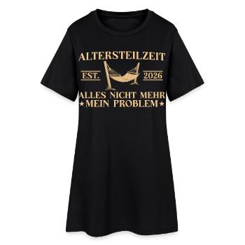 Retraite partielle 2026 collègue de travail retraite anticipée - Robe T-shirt Femme - noir - Devant