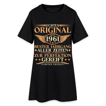 65th Birthday Vintage Original 1961 Vintage - Women’s T-Shirt Dress - black - Front