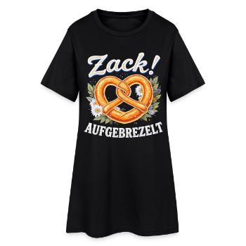 Pretzel Bavaria habillé jolie bière bavaroise - Robe T-shirt Femme - noir - Devant