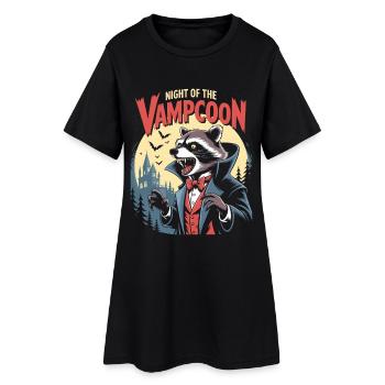 Vampcoon Nightball Raton laveur - Robe T-shirt Femme - noir - Devant