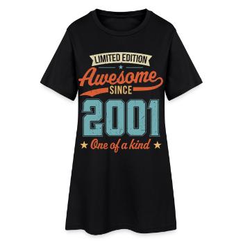 Génial depuis 2001 - Robe T-shirt Femme - noir - Devant