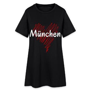 J’adore Munich, Munich, Allemagne - Robe T-shirt Femme - noir - Devant
