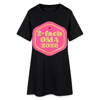 DOUBLE OMA 2026 - Robe T-shirt Femme - noir - Devant