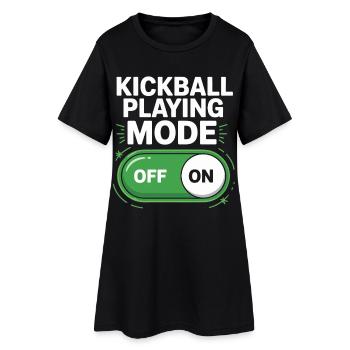 Kickball Game Mode On Off - Women’s T-Shirt Dress - black - Front