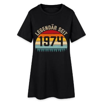 Légendaire depuis 1974 – Né en 1974 - Robe T-shirt Femme - noir - Devant