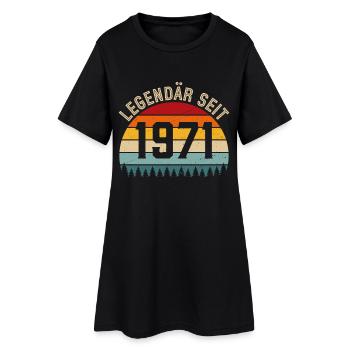 Légendaire depuis 1971 – Né en 1971 - Robe T-shirt Femme - noir - Devant