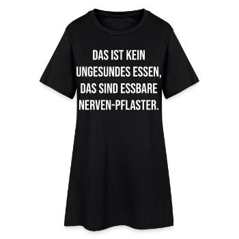 Citation de NervPflaster : Ironie comestible - Robe T-shirt Femme - noir - Devant