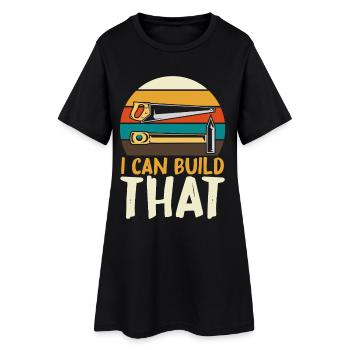 I can build this DIY - Women’s T-Shirt Dress - black - Front