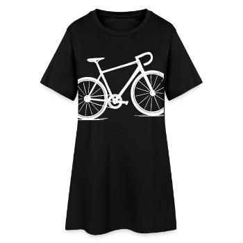 Motivation pour le vélo de route – Bicycle & Cycling Motif - Robe T-shirt Femme - noir - Devant