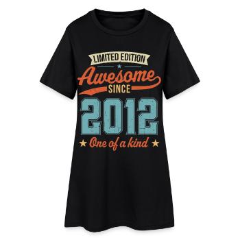Awesome Since 2012 - Women’s T-Shirt Dress - black - Front