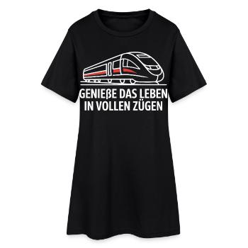 Railway Enjoy life to the fullest Railway - Women’s T-Shirt Dress - black - Front