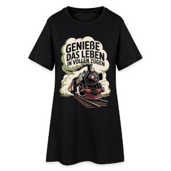 Railway Enjoy life to the fullest Railway - Women’s T-Shirt Dress - black - Front