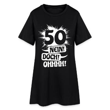 50 - Non ! Néanmoins! Oh! Cadeau d’anniversaire - Robe T-shirt Femme - noir - Devant