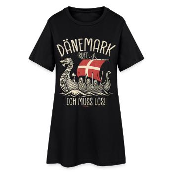 Le Danemark m’appelle, je dois y aller, en disant - Robe T-shirt Femme - noir - Devant