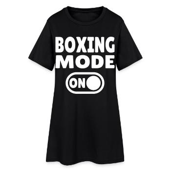 Mode Boxe ON - Artistes martiaux et boxeurs - Robe T-shirt Femme - noir - Devant