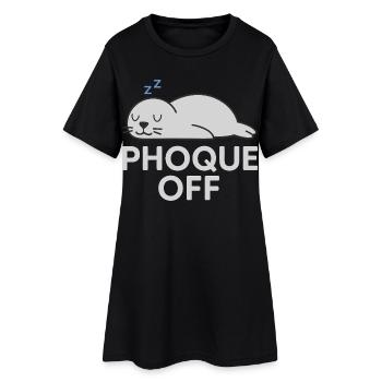 Seal Off – Funny and quirky word play - Women’s T-Shirt Dress - black - Front