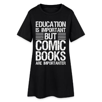 Art de bande dessinée cool pour les hommes Femmes Bande dessinée - Robe T-shirt Femme - noir - Devant