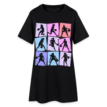 Basketball Filles Femmes - Robe T-shirt Femme - noir - Devant