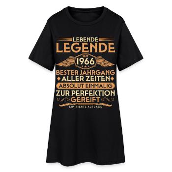 60ème Anniversaire - Légende depuis 1966 Millésime - Robe T-shirt Femme - noir - Devant