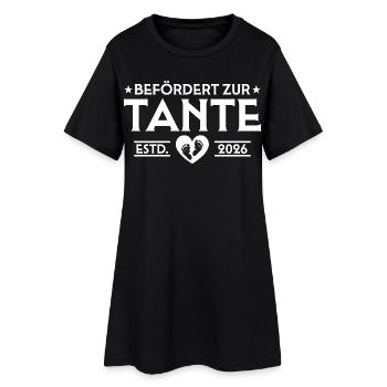 Annonce de grossesse 2026 Future tante - Robe T-shirt Femme - noir - Devant