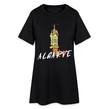 Cheminée traditionnelle de l'Algarve au Portugal - Robe T-shirt Femme - noir - Devant