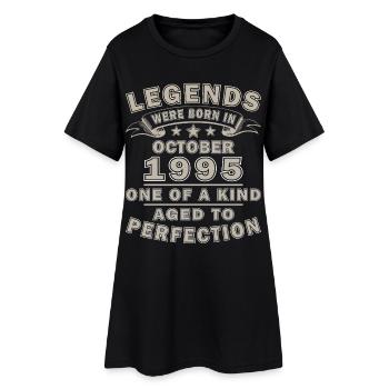 Octobre 1995 | Octobre 1995 Cadeau d’anniversaire - Robe T-shirt Femme - noir - Devant