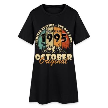 Légendes Octobre 1995 Millésime Octobre 1995 Rétro - Robe T-shirt Femme - noir - Devant