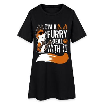 Je suis un plâtre avec ça - Robe T-shirt Femme - noir - Devant
