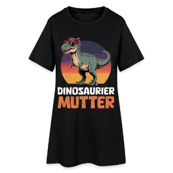 Future Maman DINOSAURE MOM Drôle - Robe T-shirt Femme - noir - Devant