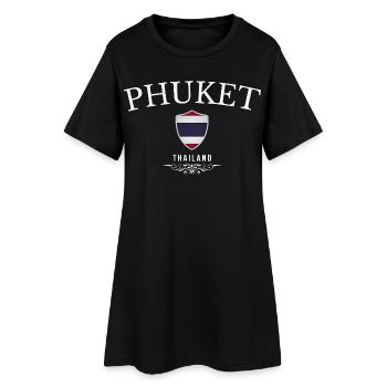 Phuket Thaïlande, souvenir de Phuket - Robe T-shirt Femme - noir - Devant