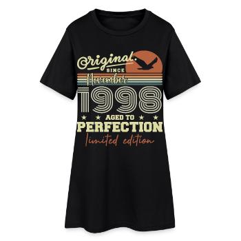November 1998 Jubiläum 1998 November 1998 - Frauen T-Shirt-Kleid - Schwarz - Vorne