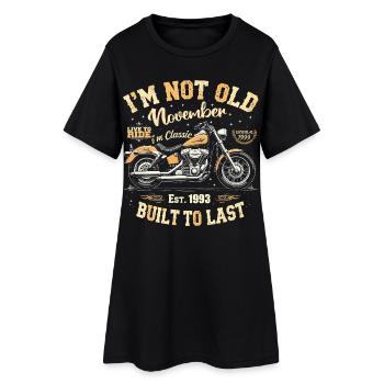 Voiture de collection Novembre 1993 Né Vintage Anniversaire - Robe T-shirt Femme - noir - Devant