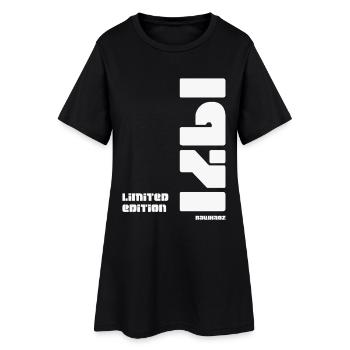 Limited Edition 1971 - Frauen T-Shirt-Kleid - Schwarz - Vorne