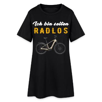 Contraste de vélo électrique sans roues - Robe T-shirt Femme - noir - Devant