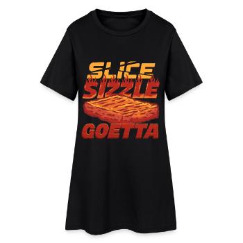 Saucisse de Goetta - Robe T-shirt Femme - noir - Devant