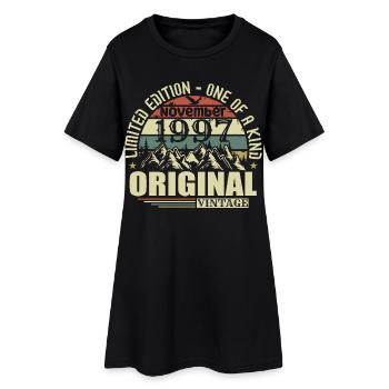 Anniversaire novembre 1997 - Robe T-shirt Femme - noir - Devant