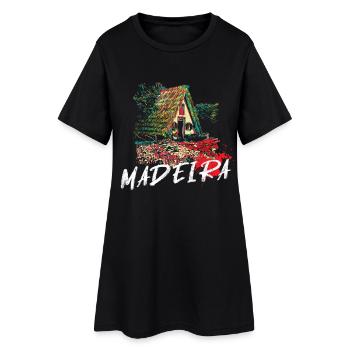 Maison traditionnelle de l'île de Madère - Robe T-shirt Femme - noir - Devant