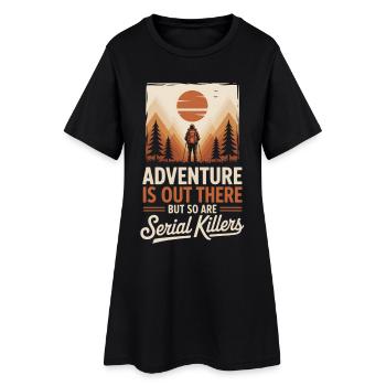 Sentier d’aventure Sunset Walker - Robe T-shirt Femme - noir - Devant