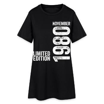 Novembre 1980 Édition Limitée Novembre 1980 - Robe T-shirt Femme - noir - Devant
