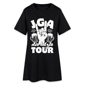 Enterrement de vie de garçon - La dernière tournée - Robe T-shirt Femme - noir - Devant
