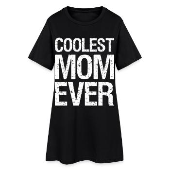 Maman la plus cool de tous les temps - Robe T-shirt Femme - noir - Devant