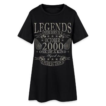 25ème Anniversaire Légende Octobre Année 2000 - Robe T-shirt Femme - noir - Devant