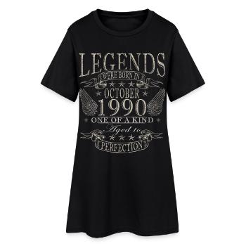 35e anniversaire Légende Octobre 1990 - Robe T-shirt Femme - noir - Devant