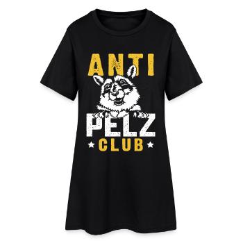 Protection des animaux CLUB ANTI FOURRURE Anti Fourrure Drôle - Robe T-shirt Femme - noir - Devant